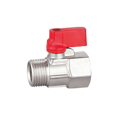 PN16 PN20 Brass Valve Pipe Connection T Handle Ball Valve