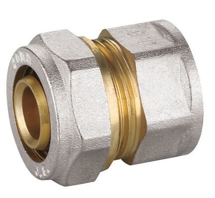 Nickel Plated Brass Fittings  PF5003 Female Straight Union Connector