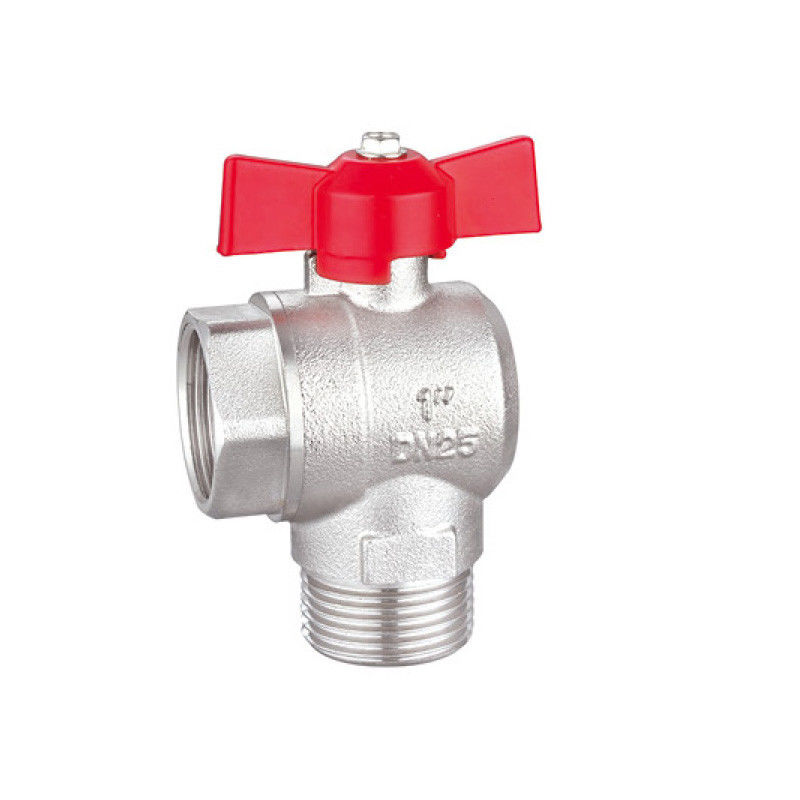 Smooth Male X Female Ball Valve PTFE M1" X F1" Brass T Handle Gas Valve