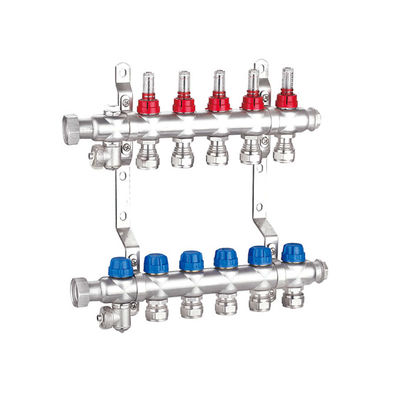 Distribution 1 Inch Brass Manifold Nickel Plated Forged Brass Body