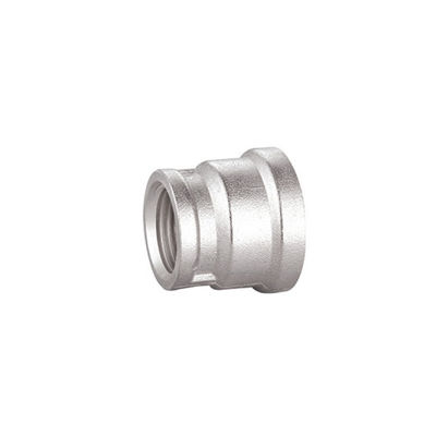 1/4 Inch Brass Fittings Chrome Plated Pipe Straight Connector BF4012