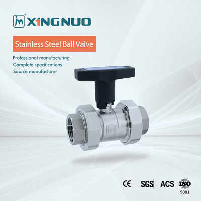 PTFE Seal Material Stainless Steel Ball Valve with 3-Piece Flanged Connection Ends for Industrial Pipeline Control Up To 1000 PSI