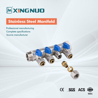 4 Number Of Ports Brass Manifold Threaded Connection Type Inch Size 3 quarter by 16 2 3 quarter by 16 3 3 quarter by 16 4 Durable
